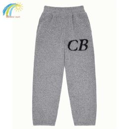 Men's Pants Winter New Letter Jacquard Cole Buxton Knit Trousers Men Women High Quality Oversize T123