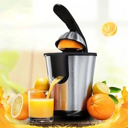 Powerful 160W Electric Citrus Juicer with Stainless Steel, Two Cones, and US Plug - Perfect for Juicing Grapefruits, Oranges, and Lemons