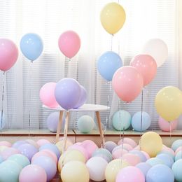 Party Decoration 10/30/50pcs Macarons Latex Balloons Pastel Candy Wedding Birthday Baby Shower Decor Air Globos 230920