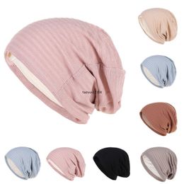 Autumn Winter Baggy Beanies Unisex Women Men Slouchy Hat Outdoor Bonnet Skiing Hat Hip Hop Chemo Cap Hair Loss Headwear Scarf