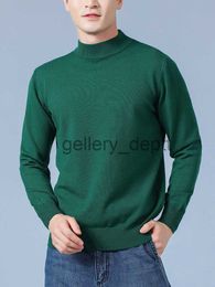 Men's Sweaters Men Cashmere Sweater Autumn Winter Soft Warm Jersey Jumper Pull Homme Hiver Pullover Half turtleneck Knitted Sweaters J230920