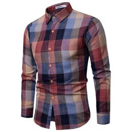 Mens Shirt Solid Casual Men Shirts Mens Long Sleeve Dress Shirts Cotton Shirt Men Shirt Plus Size Slim Fit Asian Size M-3XL272P