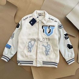 Men's Jackets 2023 Baseball Jacket Lois designer Mens Jackets Varsity Animal Letter Towel Embroidery Floral Baseball Jacket Couples Women Coat Outwear x0920