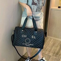 Designer Channel 2024 Travel Bag New Fashion Cyber Gym Fitness Bag Travel Trend Western-style Shoulder Bag Women's Bag Wallet Round Bag