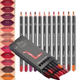 Lipstick 6 12Pcs Set Waterproof Pencil Set Pen Matte Lip Liner Long Lasting Makeup Pens Easy to Wear Non stick Cup 230920