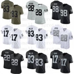 Custom Men Women Youth Maxx Crosby Jimmy Garoppolo Football Jersey Davante Adams Josh Jacobs Bo Jackson Clelin Ferrell Darren Waller Chandler Jones Hunter Renfro