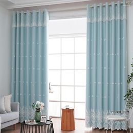 Curtain Light Luxury Master Bedroom Curtains Warm Guest Living Room Double Layered With Gauze Pastoral Sty