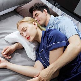 Imitation Arm Pillow Boyfriend Arch Slow Rebound Pressure Anti-Hand Hemp Couple Sleep Memory F8104 210420179J