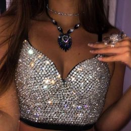 Sexy Set Sparkling Rhinestone Women Corset Top High-end Party Underbust Corsets Festival Steampunk Bustier Sexy Push Up Bra Lingerie L230920