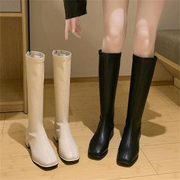 Boots Boot Shoes Autumn Luxury Designer BootsWomen Round Toe Sexy Thigh High Heels Fashion Ladies Low Mid Calf 230920