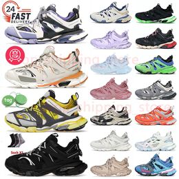 Marca de luxo Track 3 Shoes 3.0 Designer Casual Sneakers OG Original 18ss Tess.s. Gomma Couro Nylon Impresso Faixas 3 Treinadores Homens Mulheres Corredor Sapato Ao Ar Livre 36-45