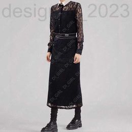 Basic & Casual Dresses Designer Women Classic Letter Print Dress Fashion Vintage Slim Short Long SKirt 2 Piece Set di_girl Di_girl NP99
