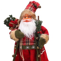 Christmas Decorations 2024 Year Big Santa Claus Doll Children Xmas Gift Christmas Hat Decorations for Home Wedding Party Supplies Ornaments 230920