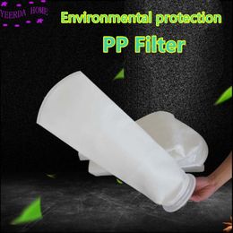 Cooking Utensils wholesal105x380mm PP/Stainless Ring environmental protection Industrial Filter Sock Pocket Bag 0.2/0.5/5/10/25/75/100/200 micron 230920
