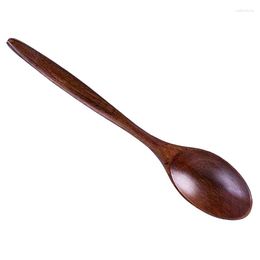 Coffee Scoops JFBL Wooden Spoons 30 PCS Wood Soup Spoon Set Long Handle Natural Table