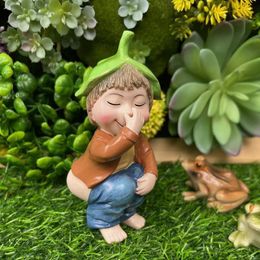 Decorative Objects Figurines Micro Landscape Resin Desktop Crafts Home Balcony Outdoor Courtyard Accessories Interesting Small Ornaments 230920