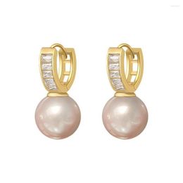 Dangle Earrings Dainty 1 Pair High-class High Shine Faux Pearl Ladies Hypoallergenic Dangling Elegant Jewellery Accessories