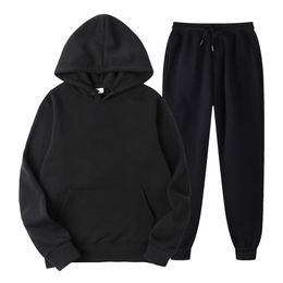 Mens Tracksuits Womens Sets Oversized Hooded Long Sleeve Hoodie Sport Pants Lady Suit Two Piece Set Casual Fleece Tracksuit Women Winter 230920