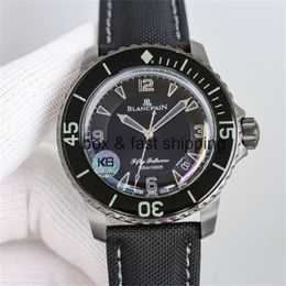 Ceramic watchDesigner luxury watch 5015 45mm Fifty Diving Watch Automatic Mechanical Men's Luxury Movement Super Waterproof Glow VWEP