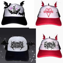 Ball Caps Lolita Baseball Cap Y2k Harajuku Kawaii Hat Gothic Fashion