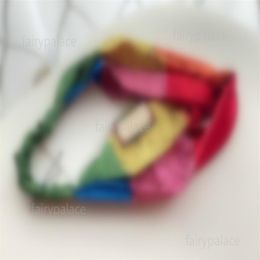 Charm Silk Turban Elastic Women Headbands Girls Rainbow Colorful Hair bands Scarf Design Hairs Accessories Gifts Headwraps291t