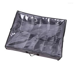 Storage Bags Shoe Organiser Under Bed Rack The Dresser With Lid Design And Multi-Compartment For Wardrobe