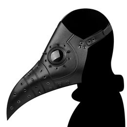 Costume Accessories Steampunk Plague Doctor Mask Cosplay Long Nose Bird Beak Latex Helmet Carnival Rivet Masquerade Halloween Party Costume Props