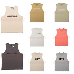 Mens Designer Vest T Shirt Casual Short Sleeve Sleeveless Fashion Hip Hop Men Vests Women T Shirts Size S-XL284e