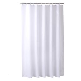 Shower Curtains White Shower Curtains Waterproof Thick Solid Colour Bath Curtains for el Bathroom Bathtub Large Wide Bathing Cover with Hooks 230919