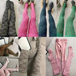 Letters Womens Leggings Tights Designer Socks Stockings Thicken Winter Keep Warm Pantyhose For Lady323z