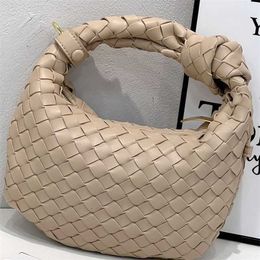 Bottegass Top Jodie Bag Woven Bags Venetass Mini Mini Knitting Knotted Dumplings Cloud Handbag Underarm Female with Logo