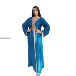 Ethnic Clothing Abaya Dubai Kaftan Muslim Women Dress Moroccan Caftan Evening Gowns Turkey Islam 2021 Eid Mubarak Djellaba Femme2920