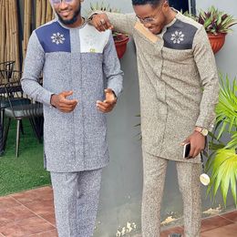 Men's Tracksuits African Wedding Groom Suit Fashion Men'S Autumn And Winter Party Wear 230920