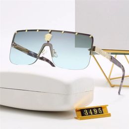 Fashion Classic Designer Sunglasses For Men Women Sunglasses Luxury Polarised Pilot Oversized Sun Glasses UV400 Eyewear PC Frame Polaroid Lens S3495