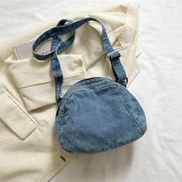 Evening Bags Denim Shoulder Bag Women Retro Travel Shell Fashion Simple Casual Crossbody College Student