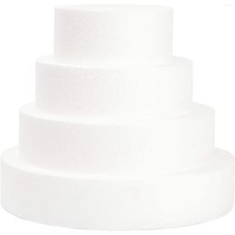 Baking Moulds 4 Pack Foam Cake Dummy For Decorating And Wedding Display Sculpture Modelling DIY Arts Kids Class Floral