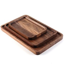 Chopping Blocks Food Serving Tray Solid Wood Vintage Butler Breakfast Tray Kitchen Storge Board for Meat Cheese and Vegetables 230920