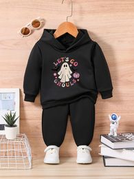 Clothing Sets Infant Baby Boys Girls Clothes born Autumn fashion Halloween Ghost 2print TopPants For Pants Toddler Outfit 036M 230919