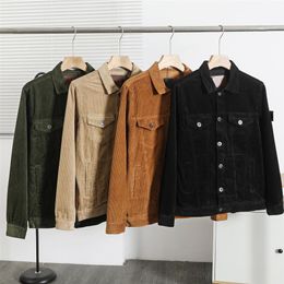 2023 men Shirt new fashion leisure brand blouses long sleeve for male embroidery design High quality corduroy fabric functional wi226q