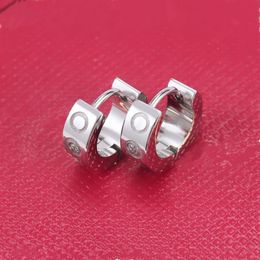 Fashion classic C letter Hoop & Huggie for women to send lover diamond gold party all-match earrings Jewellery gift2914