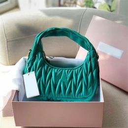 miui Bag Hobo Wander High-quality Matelasse Designer Handbag Evening Bags Pink Bors Small Purse with Shoulder Strap Zipper Crossbody Bag Genuine Leather Xb065