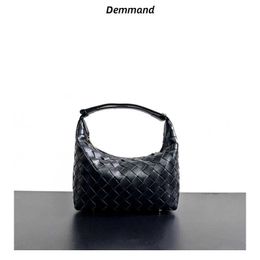 Btteca Vanata AJodie Mini Tote Teen Intrecciato Designer Evening Bag Design Genuine Leather Woven Rice Box Bag Handheld Crossbody Shoulder Underarm Bag