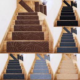 Carpets Home Stair Carpet Mat Protector Rug Embossed Self-adhesive Non-slip Stepping Steps Paste Dirt Resistant Floor