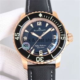 Ceramic watchDesigner luxury watch 5015 45mm Fifty Diving Watch Automatic Mechanical Men's Luxury Movement Super Waterproof Glow DB3G