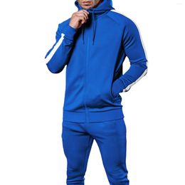 Men's Tracksuits Autumn Casual 2Pcs Sweatsuits For Zipper Hoodie Sweatshirt Jogging Pants Sweatpants Oversize 3XL Male Sport Suit