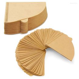 Coffee Filters 400PCS Papers 2 Cone Paper 1-4 Cup Natural Filter For V60 Dripper Cones