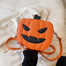 Evening Bags Designer Pumpkin Halloween Fun For Women Fashion Girls Versatile Crossbody Bag Korean Style Shoulder Handbags And Purses