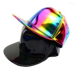 Ball Caps Doit Women PU Leather Baseball Cap Men Hip Hop Spring Large Boys Girls Snapback Suit For Teens Lovers Dance Party