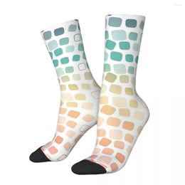 Men's Socks Square Pattern Geometric Patterns Sports 3D Print Boy Girls Mid-calf Sock