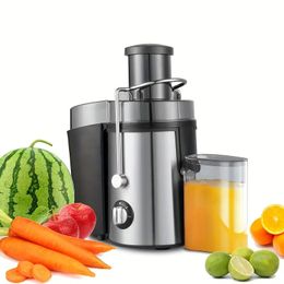 400W Centrifugal Juicer Extractor For Fruit & Vegetable With 3 Speed Modes, 65mm Wide Feed Chute, Stainless Steel Body, Easy To Clean, Safety Locking, Overheat Protection